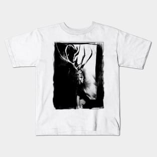 ANTLERS HELP ME THINK Kids T-Shirt